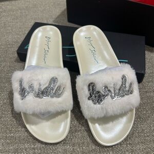 Betsey Johnson Bride Slippers